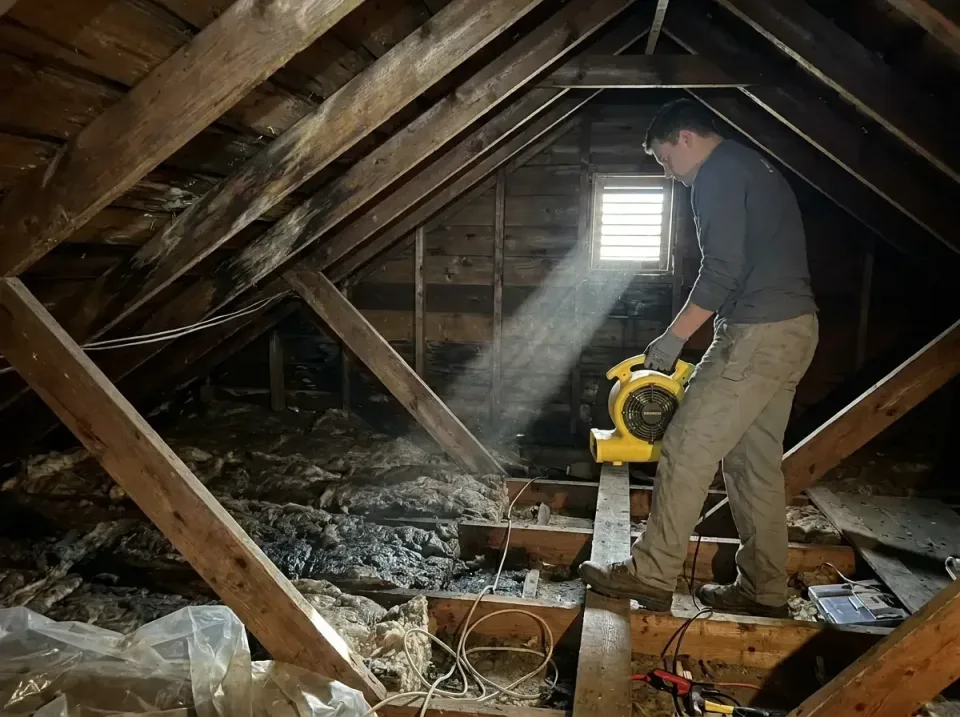 attic-water-damage-drying-proc-007 — frequently asked questions, Emergency Water Extraction & 24/7 Flood Response in Shelton…
